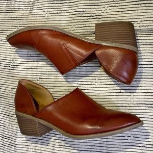Universal Thread Faux Leather Cut-out Booties